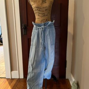 FreePeople paper bag waist jeans